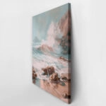 Πίνακας σε Καμβά VINTAGE PASTEL COASTAL WAVES