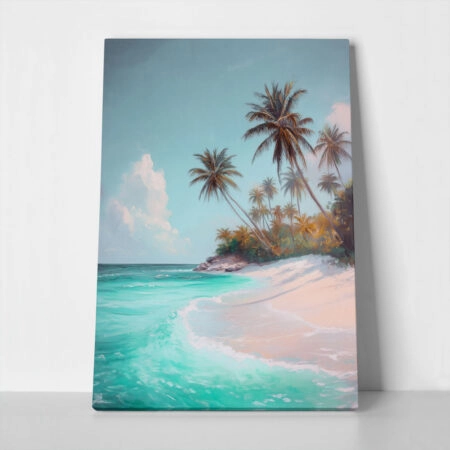 Πίνακας σε Καμβά VINTAGE PASTEL COAST - Vintage