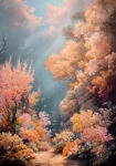 Πίνακας σε Καμβά VINTAGE PASTEL CORAL REEF 3