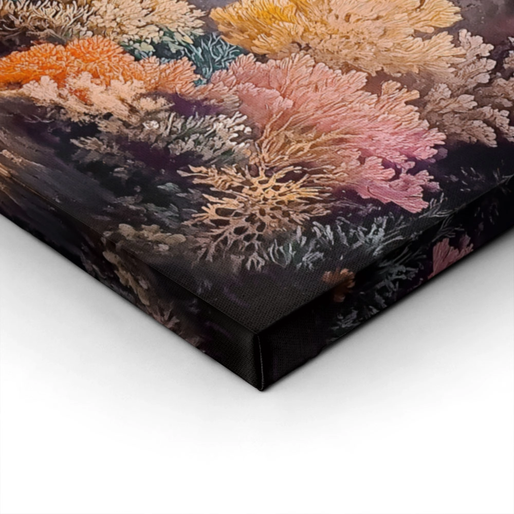 Πίνακας σε Καμβά VINTAGE PASTEL CORAL REEF 3