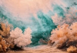Πίνακας σε Καμβά VINTAGE PASTEL CORAL REEF 5