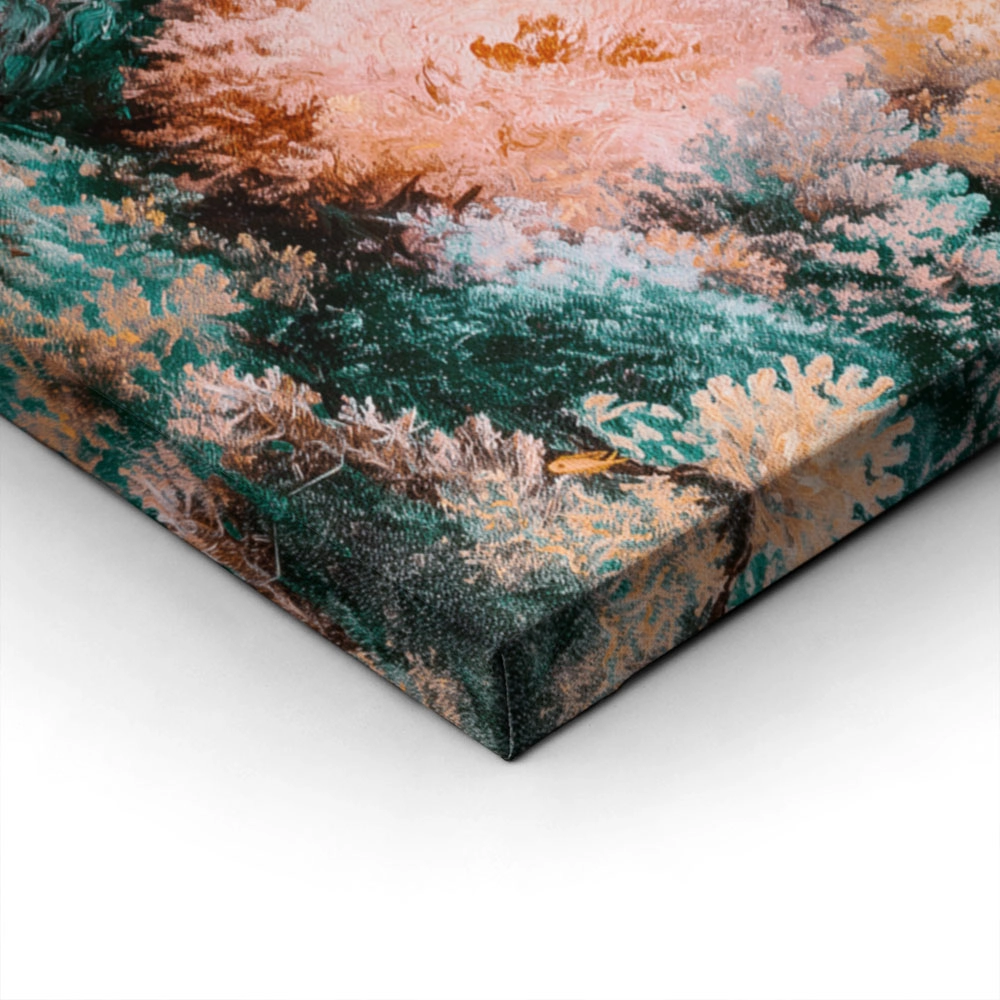 Πίνακας σε Καμβά VINTAGE PASTEL CORAL REEF 6