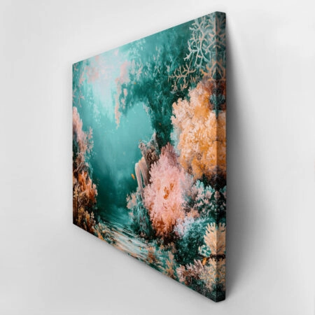 Πίνακας σε Καμβά VINTAGE PASTEL CORAL REEF 6 - Vintage Sticky 2