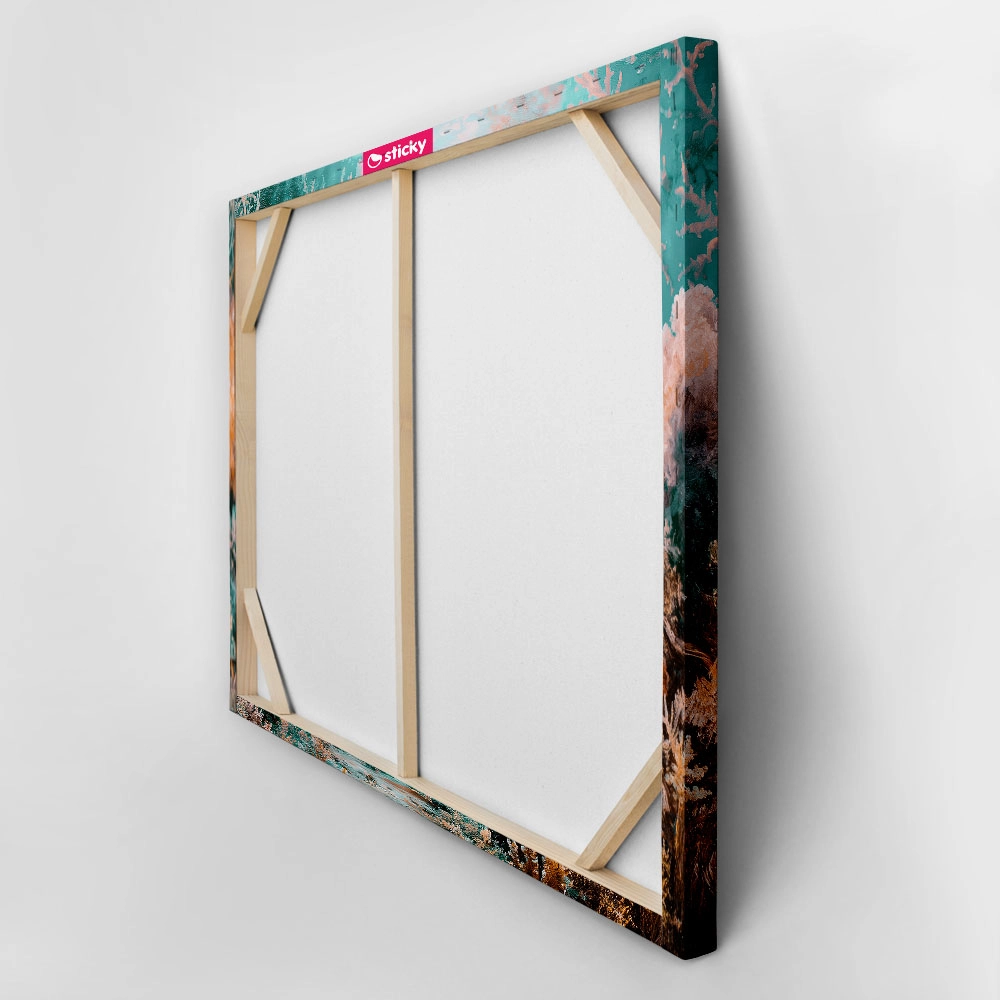 Πίνακας σε Καμβά VINTAGE PASTEL CORAL REEF 6