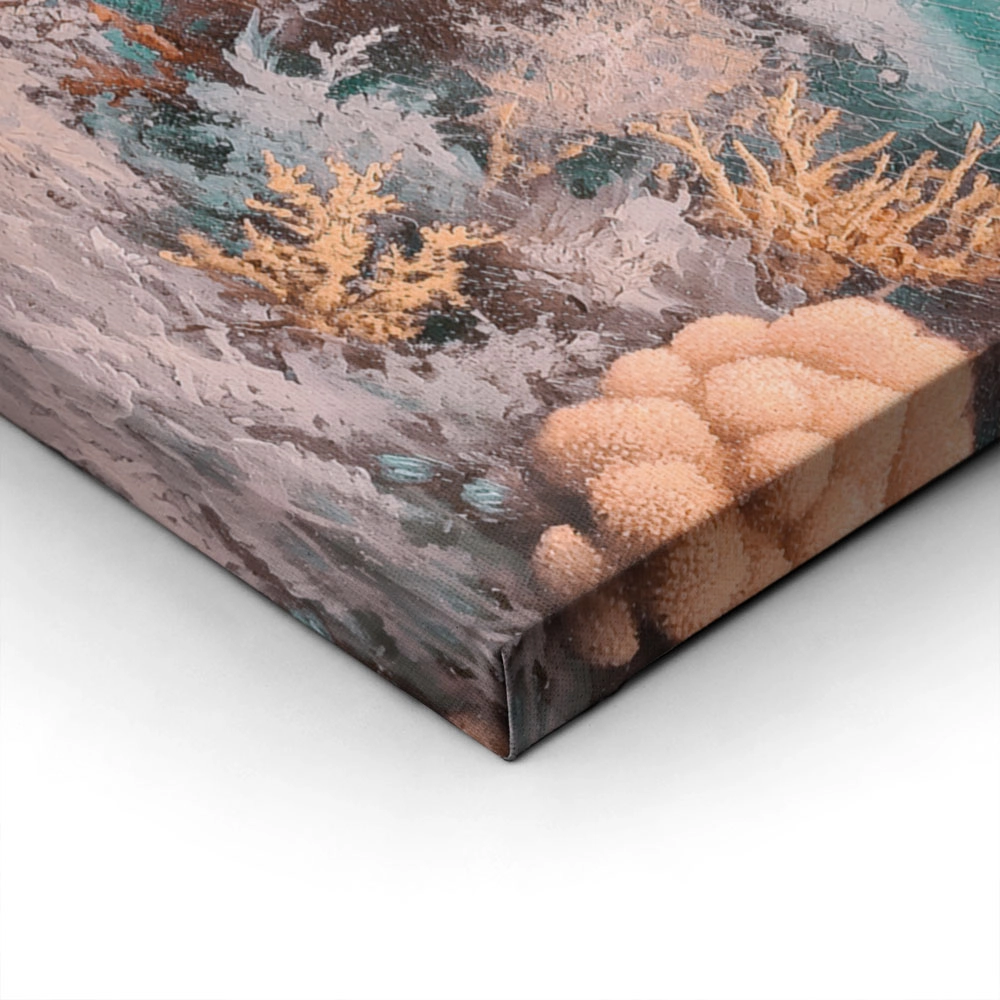 Πίνακας σε Καμβά VINTAGE PASTEL CORAL REEF 7