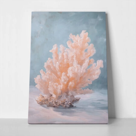 Πίνακας σε Καμβά VINTAGE PASTEL CORAL - Vintage