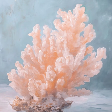 Πίνακας σε Καμβά VINTAGE PASTEL CORAL - Vintage Sticky 5