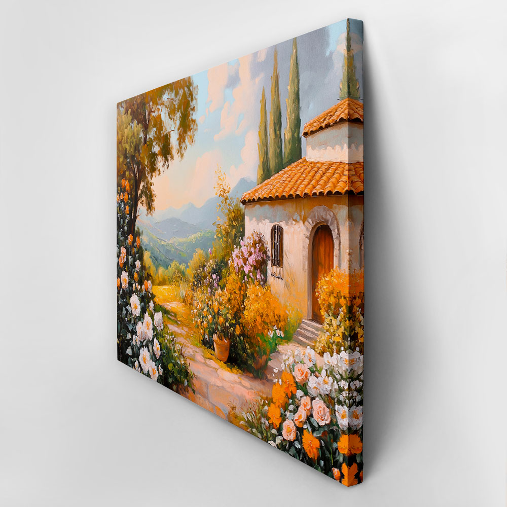 Πίνακας σε Καμβά VINTAGE PASTEL COUNTRYSIDE 3