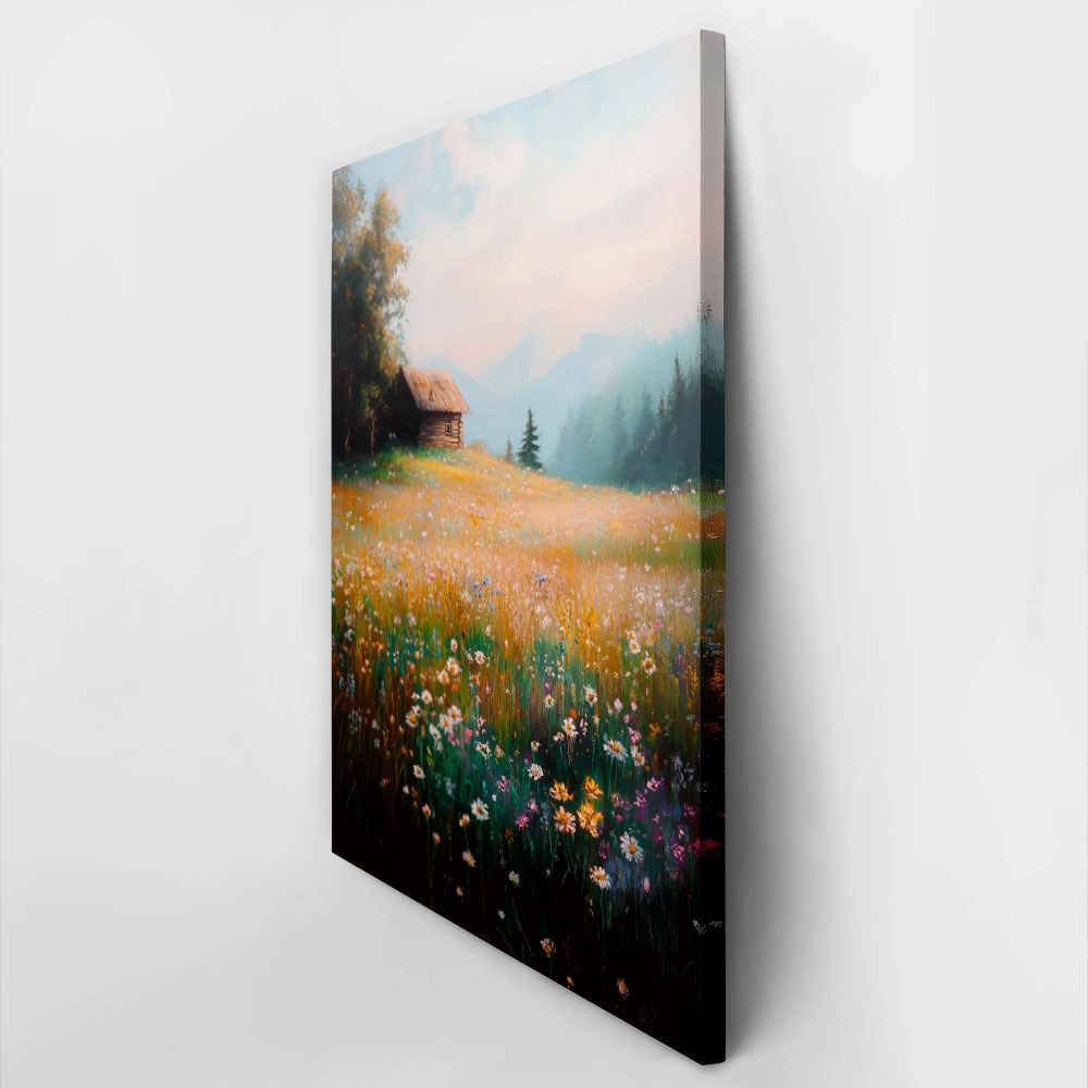 Πίνακας σε Καμβά VINTAGE PASTEL COUNTRYSIDE