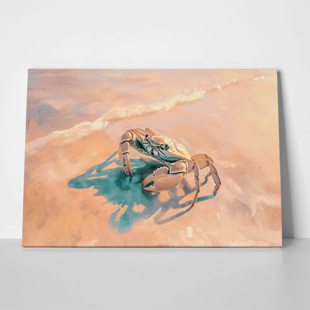 Πίνακας σε Καμβά VINTAGE PASTEL CRAB 2