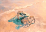 Πίνακας σε Καμβά VINTAGE PASTEL CRAB 2