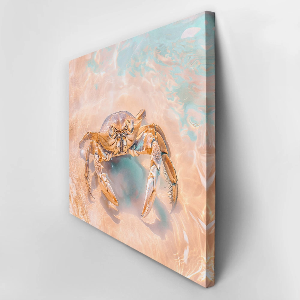 Πίνακας σε Καμβά VINTAGE PASTEL CRAB 3