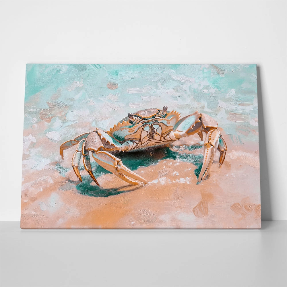 Πίνακας σε Καμβά VINTAGE PASTEL CRAB 4