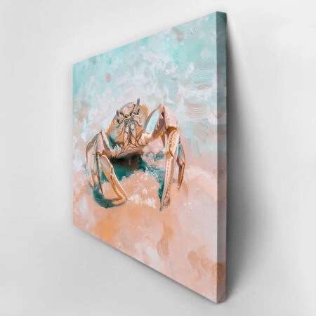 Πίνακας σε Καμβά VINTAGE PASTEL CRAB 4 - Vintage Sticky 2