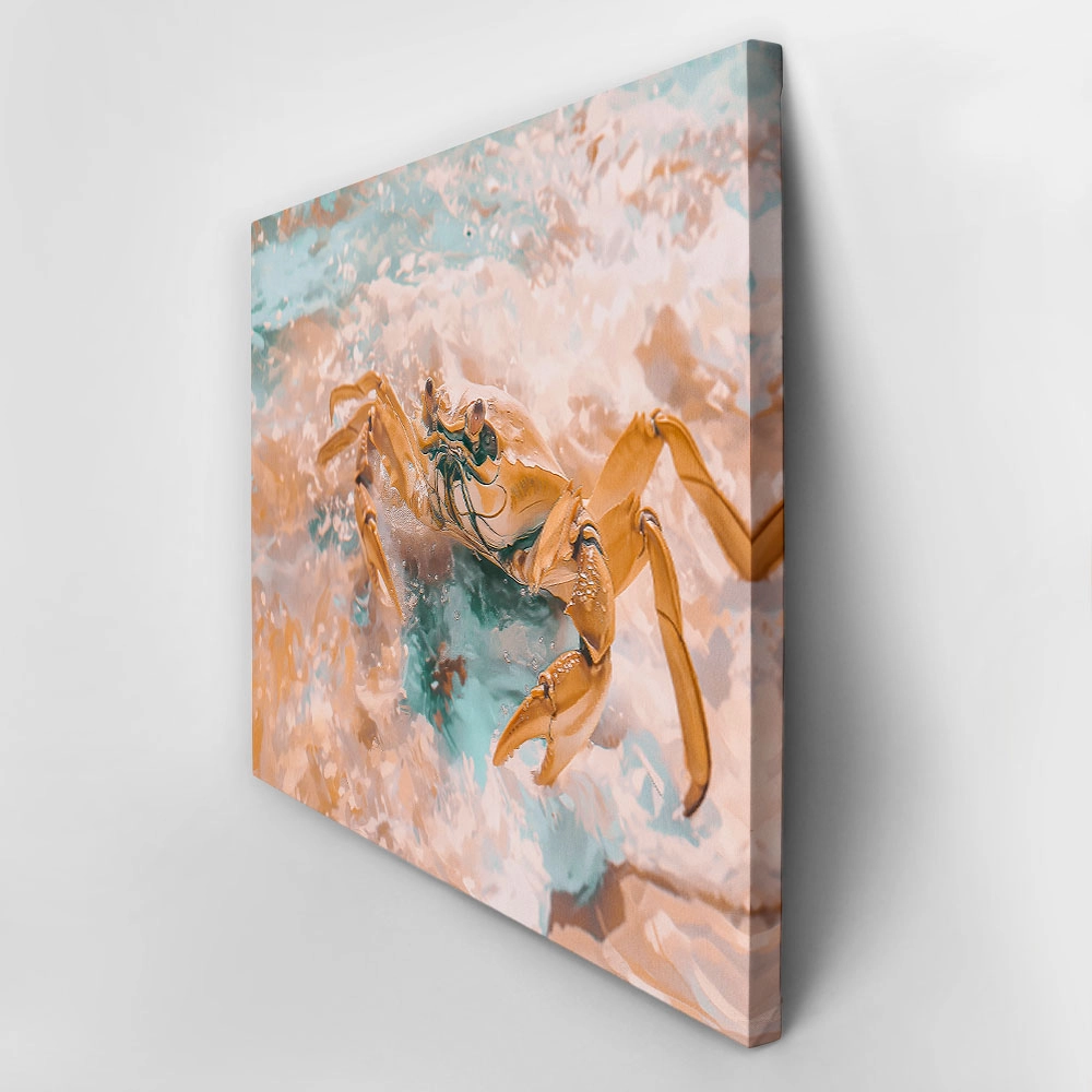 Πίνακας σε Καμβά VINTAGE PASTEL CRAB 5
