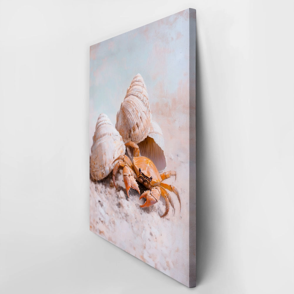 Πίνακας σε Καμβά VINTAGE PASTEL CRAB