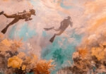 Πίνακας σε Καμβά VINTAGE PASTEL DIVERS 2