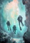 Πίνακας σε Καμβά VINTAGE PASTEL DIVERS
