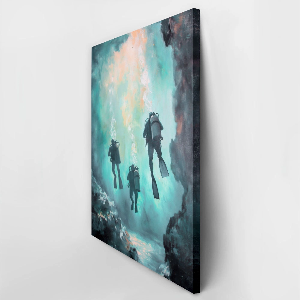 Πίνακας σε Καμβά VINTAGE PASTEL DIVERS