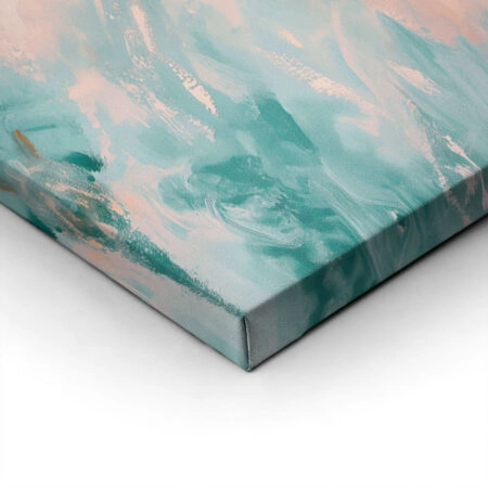 Πίνακας σε Καμβά VINTAGE PASTEL DOLPHINS 2 - Vintage Sticky 1