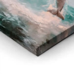 Πίνακας σε Καμβά VINTAGE PASTEL DOLPHINS 3