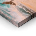 Πίνακας σε Καμβά VINTAGE PASTEL DOLPHINS 5