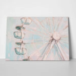 Πίνακας σε Καμβά VINTAGE PASTEL FERRIS WHEEL 4