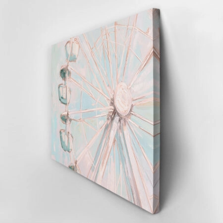 Πίνακας σε Καμβά VINTAGE PASTEL FERRIS WHEEL 4 - Vintage Sticky 2