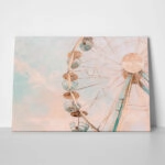 Πίνακας σε Καμβά VINTAGE PASTEL FERRIS WHEEL 5