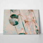 Πίνακας σε Καμβά VINTAGE PASTEL FERRIS WHEEL 6