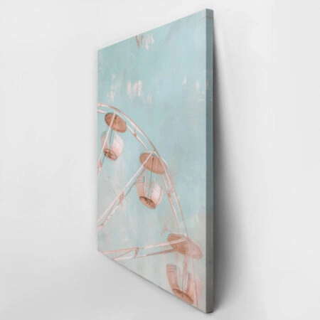 Πίνακας σε Καμβά VINTAGE PASTEL FERRIS WHEEL - Vintage Sticky 2