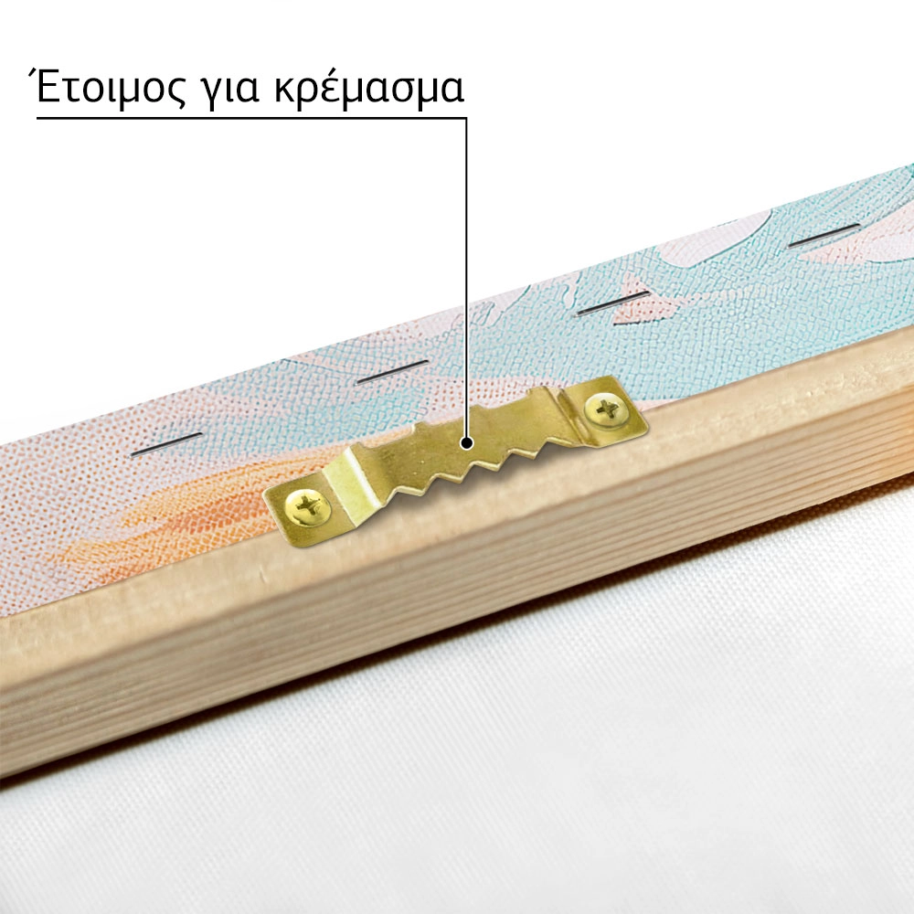 Πίνακας σε Καμβά VINTAGE PASTEL FISH 2