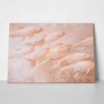 Πίνακας σε Καμβά VINTAGE PASTEL FISH 3