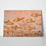 Πίνακας σε Καμβά VINTAGE PASTEL FISH 4