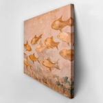 Πίνακας σε Καμβά VINTAGE PASTEL FISH 4