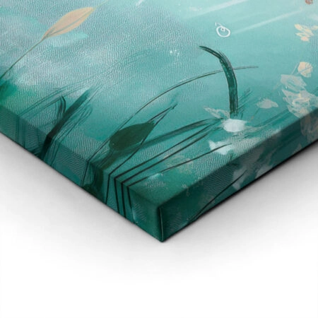 Πίνακας σε Καμβά VINTAGE PASTEL FISH 5 - Vintage Sticky 1