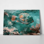 Πίνακας σε Καμβά VINTAGE PASTEL FISH 6