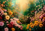 Πίνακας σε Καμβά VINTAGE PASTEL FLOWERS 3