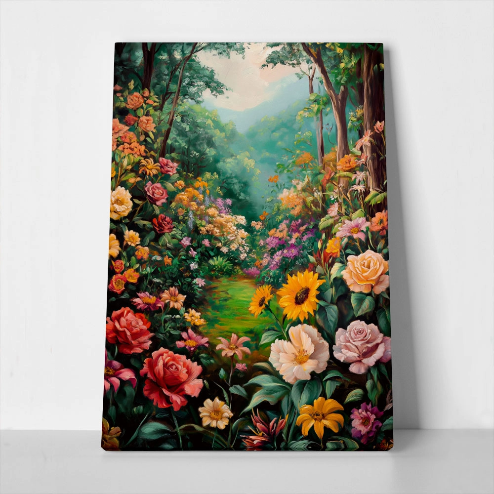 Πίνακας σε Καμβά VINTAGE PASTEL FLOWERS
