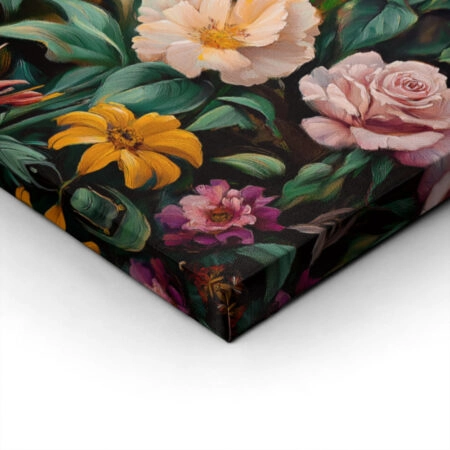 Πίνακας σε Καμβά VINTAGE PASTEL FLOWERS - Vintage Sticky 1