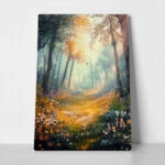 Πίνακας σε Καμβά VINTAGE PASTEL FOREST PATH 2