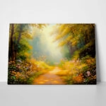 Πίνακας σε Καμβά VINTAGE PASTEL FOREST PATH 3