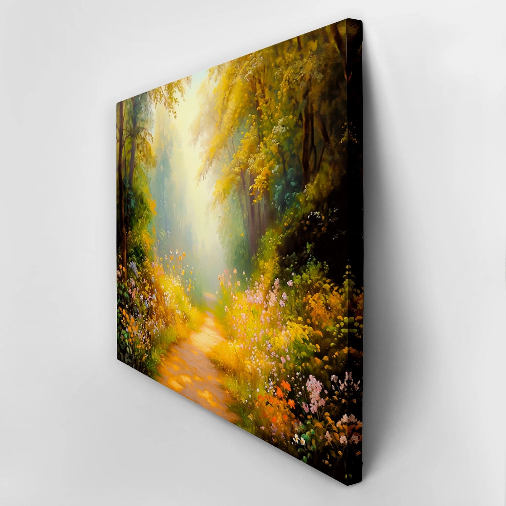Πίνακας σε Καμβά VINTAGE PASTEL FOREST PATH 3