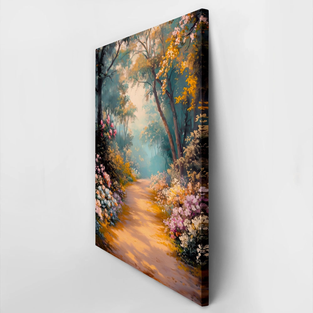 Πίνακας σε Καμβά VINTAGE PASTEL FOREST PATH