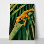 Πίνακας σε Καμβά VINTAGE PASTEL GEKO
