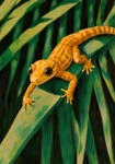 Πίνακας σε Καμβά VINTAGE PASTEL GEKO