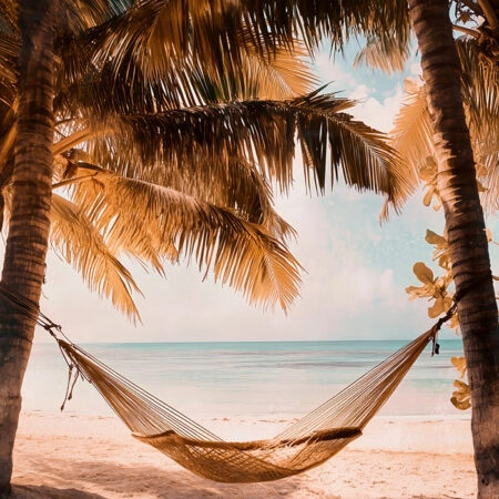 Πίνακας σε Καμβά VINTAGE PASTEL HAMMOCK 2 - Vintage Sticky 5