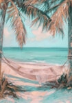 Πίνακας σε Καμβά VINTAGE PASTEL HAMMOCK
