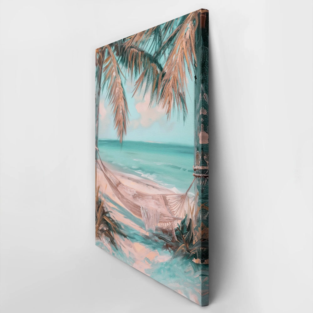 Πίνακας σε Καμβά VINTAGE PASTEL HAMMOCK