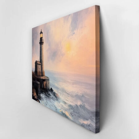 Πίνακας σε Καμβά VINTAGE PASTEL LIGHTHOUSE 4 - Vintage Sticky 2